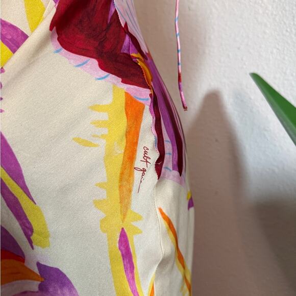 Cult Gaia Trysta Draped High-Low Floral-Print Maxi Dress - Picture 7 of 7